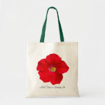 Red Petunia Tote Bags