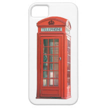 Red Phone Booth iPhone 5 Cover