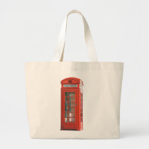 Red Phone Booth Tote Bag