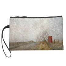 Red Phone Box Wristlet Purses