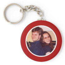 Red Photo Keychain