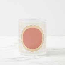 Red Pie. Strawberry Tart. Beige Check. Mugs