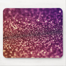 Red Pink and Purple Sparkle Diva Glitter Design Mouse Pads