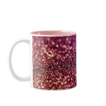 Red Pink and Purple Sparkle Diva Glitter Design Mug