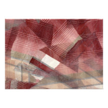Red pink grey plaid collage stripes pattern design invites