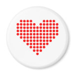 Red pixel heart