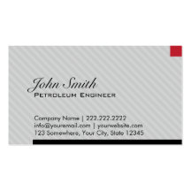Red Pixel Petroleum Engineer Business Card