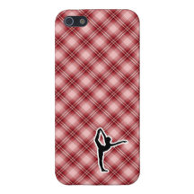 Red Plaid Ballet Cover For iPhone 5