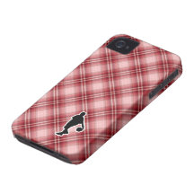 Red Plaid Basketball iPhone 4 Cases