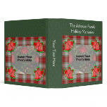 Red Plaid Bells Holiday Christmas Photo Album Bind