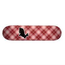 Red Plaid Bunny Skateboard Decks