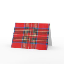 Red Plaid Flannel Greeting Card