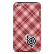 Red Plaid French Horn iPod Touch Case