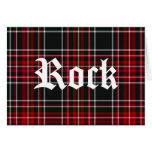 Red Plaid Rock - Card