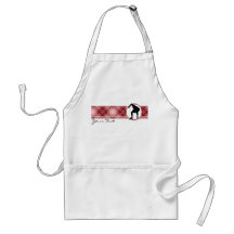 Red Plaid Speed Skater Apron