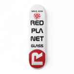 Red Planet Glass Skateboard