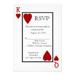 Red Playing Card Matching RSVP