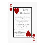Red Playing Card Save the Date