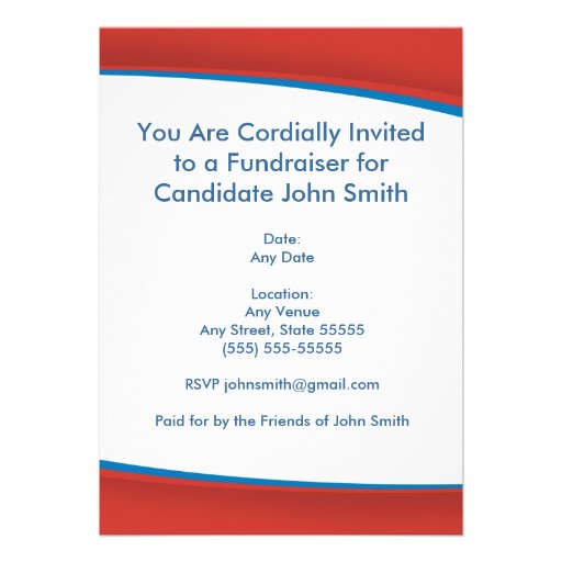 Red Political Invite
