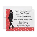 Red Polka Dot Baby Shower Invitation