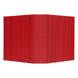 RED POLKA-DOT BINDER