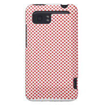Red Polka Dots on White HTC Vivid / Raider 4G Case