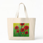 Red Poppies Canvas Bag