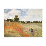 Red Poppies Blooming - Claude Monet Postcards