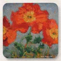 Red Poppies Coasters