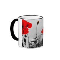 Red Poppies Coffee Mug