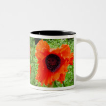 Red Poppies Coffee Mugs