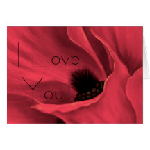 Red Poppies Flower Art Painting - ... - Customized Greeting Card