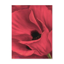 Red Poppies Flower Art Painting - Multi