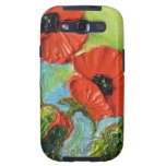 Red Poppies Galaxy S Case Samsung Galaxy S3 Covers
