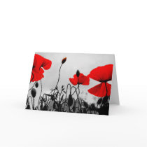 Red Poppies Greeting Card