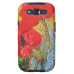 Red Poppies Samsung Galexy Case Samsung Galaxy S3 Cover