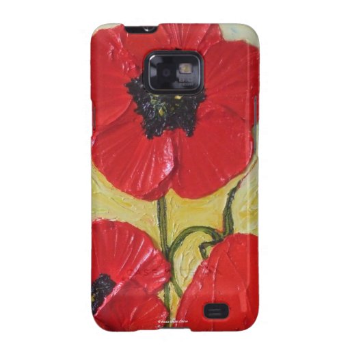 Red Poppies Samsung Galexy Case Samsung Galaxy Case