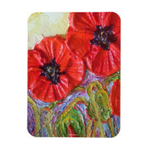 Red PoppiesPremium Magnet