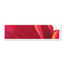 Red Poppy Flower Painting - Multi Bumper Sticker