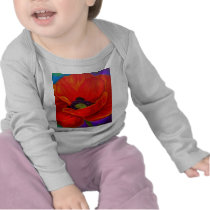 Red Poppy Flower Painting - Multi Shirts