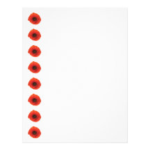 Red Poppy Letterhead Template