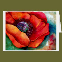 Red Poppy Up Close by Barbara Beck-Azar cards