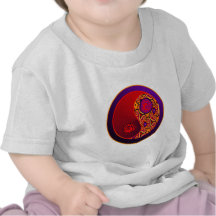 Red & Purple Swirls Yin Yang Tees