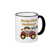 Red Race Car 1st Birthday Tshirts and Gifts Coffee Mug
