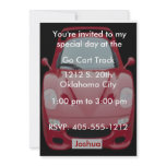 Red Race Car Birthday Invitation