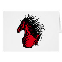 RED RANGE HORSE CARDS