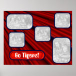 Red Rays Collage - Template posters