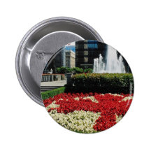 Red Red and white maple leaf display, Vancouver, C Pin