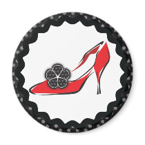 Red Red Heels Fridge Magnets