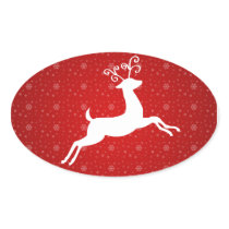 Red Reindeer Stickers